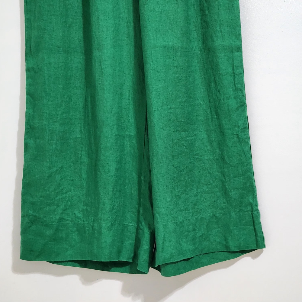 LOFT Beach 100% Linen Wide Leg Pants Size M Casual Coastal Resort Boho Vacation - Picture 6 of 12